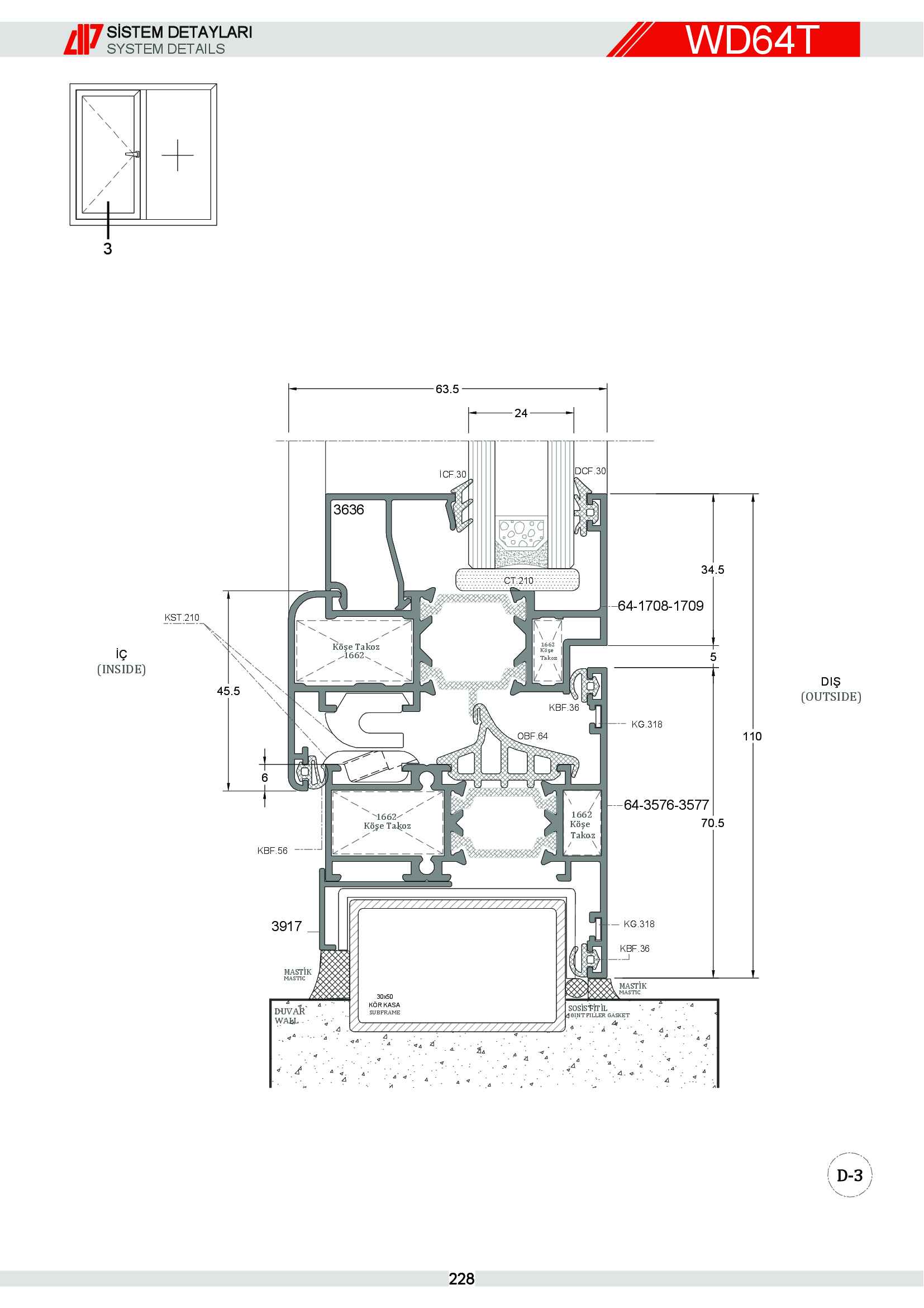 S 64 Yalıtımlı Alüminyum 69